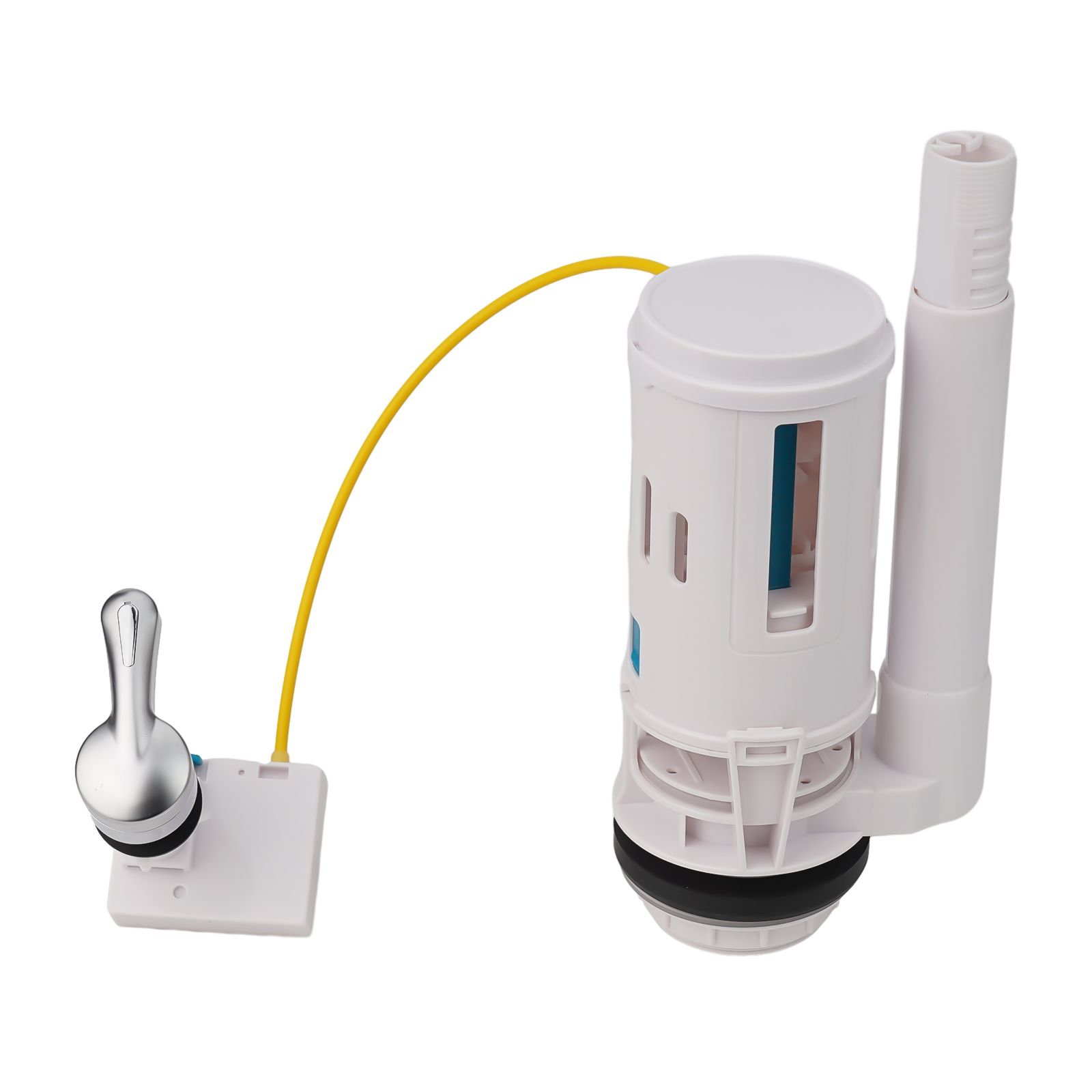 Toilet Fill Valve - デュアルフラッシュバルブ制御装置 プラスチック製浴室アクセサリー 排水バルブ オーバーフローレバー部品 トイレタンク ワイヤー制御式