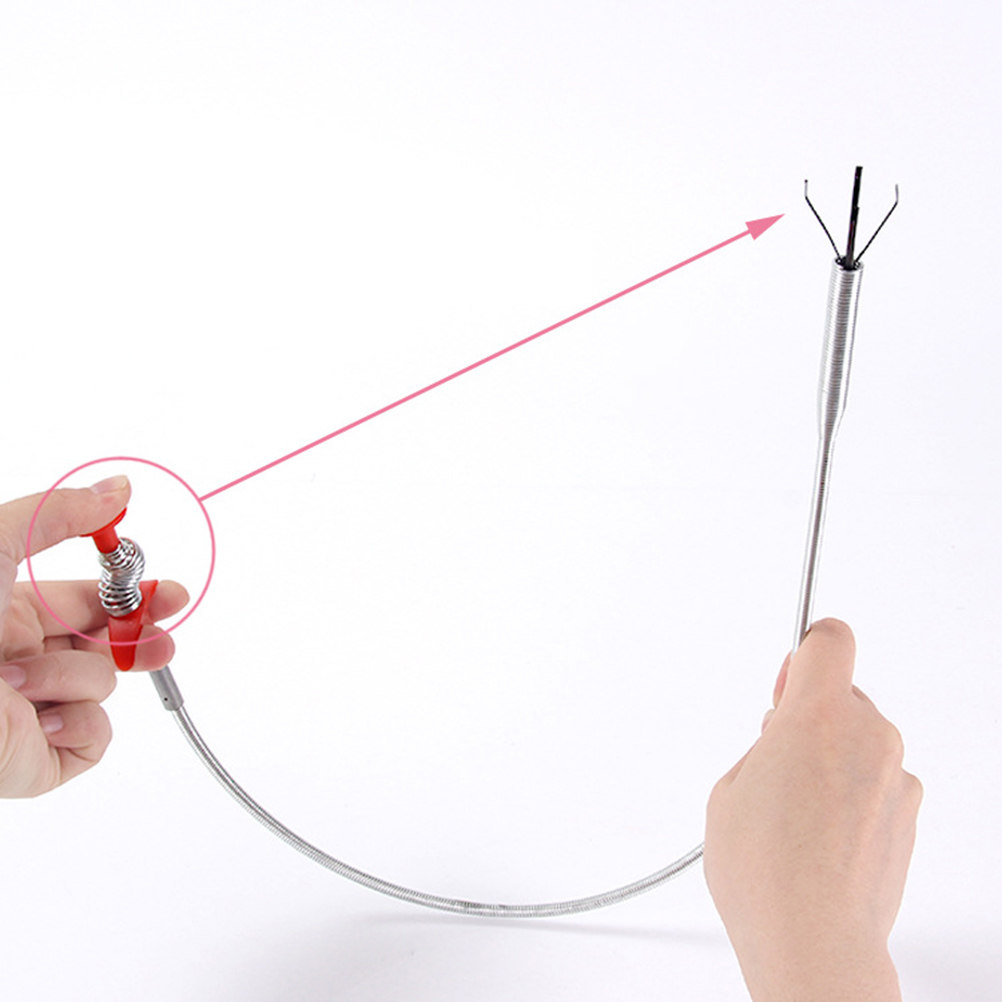 85cmのプロ仕様排水管クリーナー。柔軟なスプリング構造で、 - Drain Snake Flexible のレビューと価格