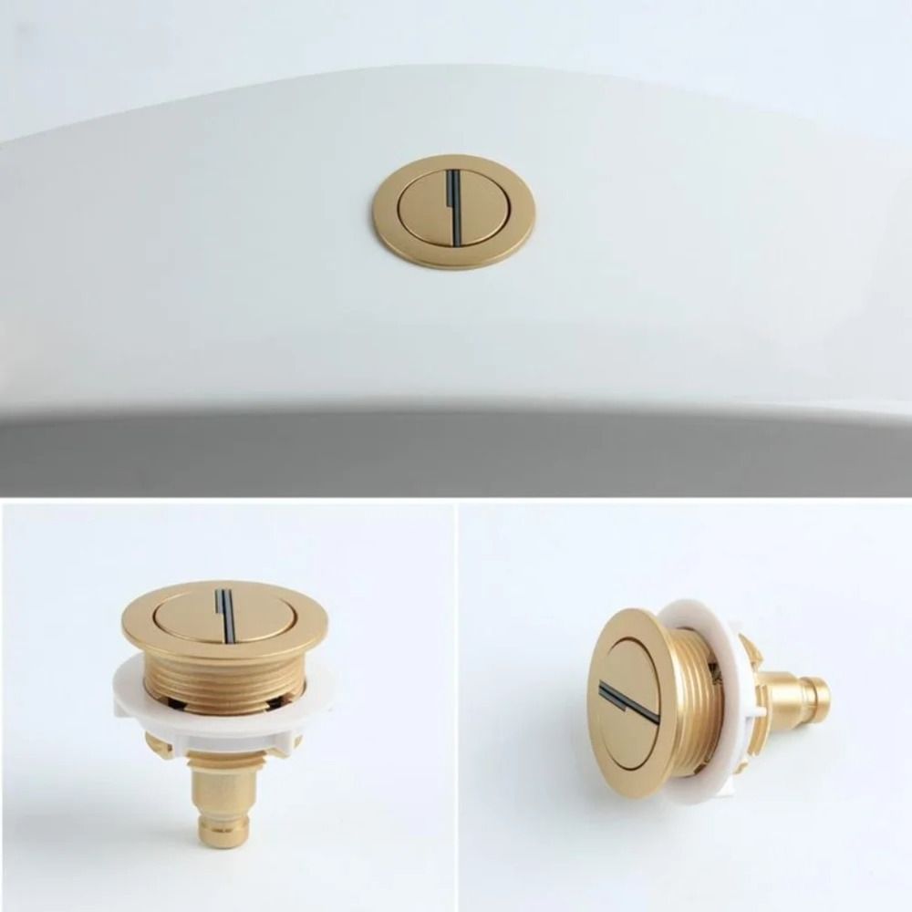 クロムメッキトイレ押しボタン丸型節水トイレフラッシュバルブダ - Toilet Fill Valve のレビューと価格